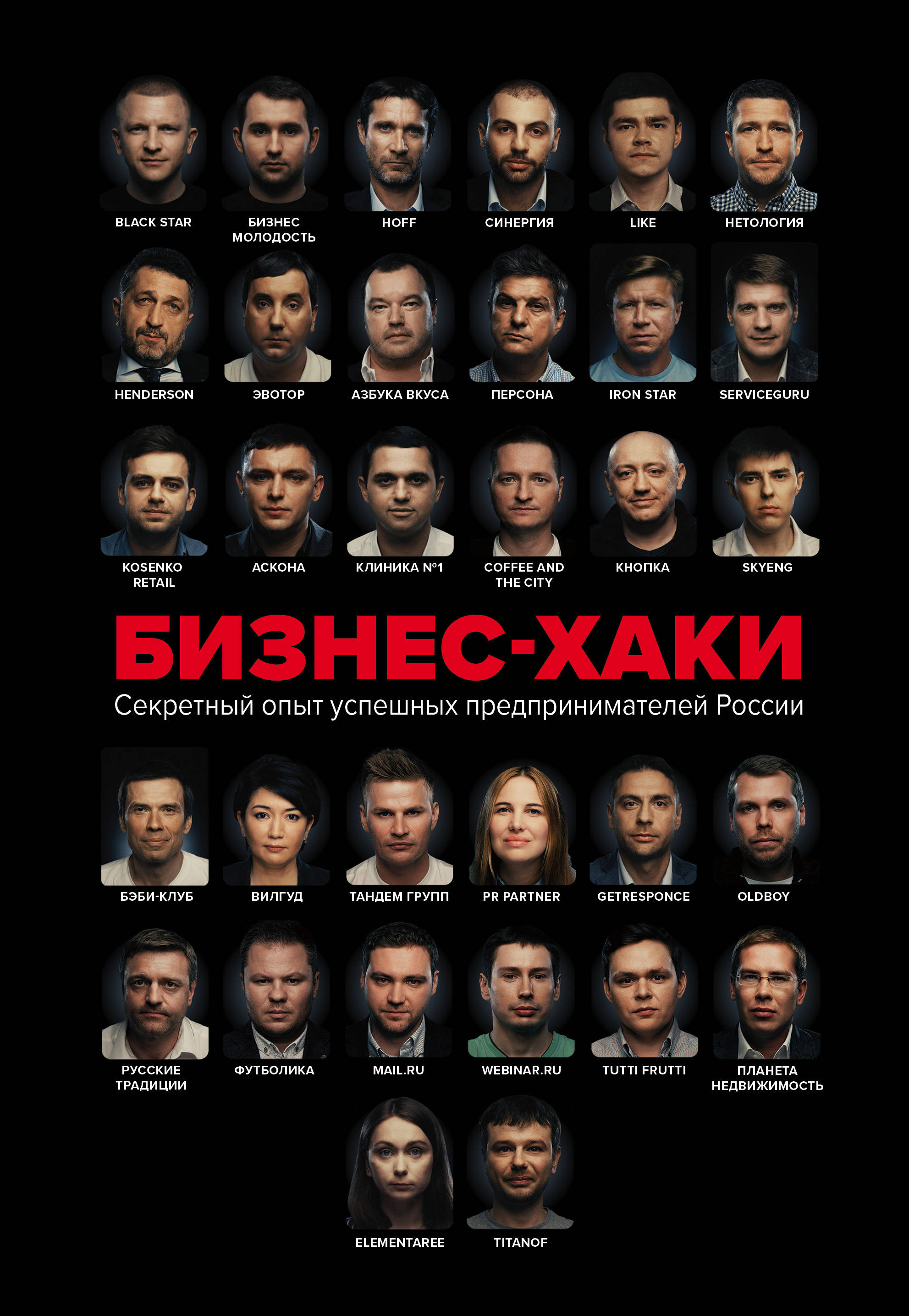 «Бизнес-Хаки. Секретный опыт успешных предпринимателей России» / Вадим Белов, Ольга Шуравина, Алина Синичкина / Москва: Эксмо, 2020.